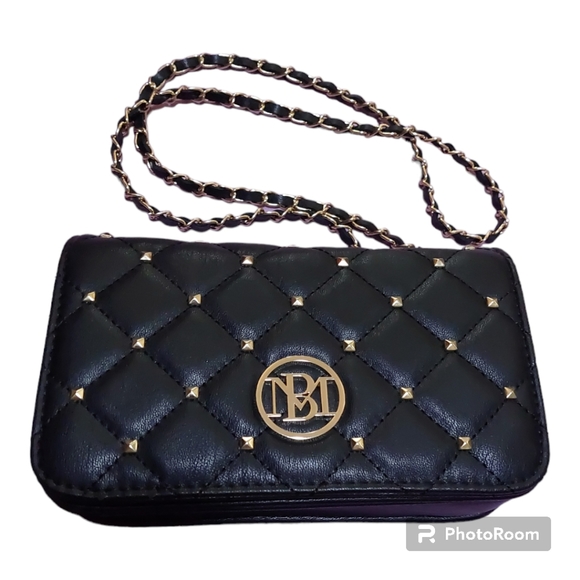 Badgley Mischka Handbags - Studio Badgley Mischka Diamond Quilted Crossbody With Studs - NWT